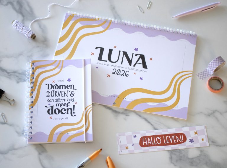 Hallo lieve planner-fans: De Agenda & Familieplanner 2026 zijn er – en nu ook in kleur! 🌈